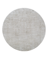 Surya Masterpiece High-low Mpc-2310 7'10" X 7'10" Round Area Rug In Taupe