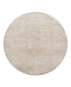 Surya Masterpiece High-low Mpc-2300 7'10" X 7'10" Round Area Rug In Taupe
