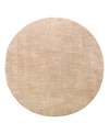 Surya Masterpiece High-low Mpc-2304 6'7" X 6'7" Round Area Rug In Tan/beige