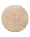 Surya Masterpiece High-low Mpc-2304 6'7" X 6'7" Round Area Rug In Khaki