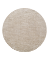 Surya Masterpiece High-low Mpc-2320 5'3" X 5'3" Round Area Rug In Taupe