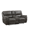 HOMELEGANCE WHITE LABEL FLEMING 80" DOUBLE RECLINING LOVE SEAT WITH CENTER CONSOLE