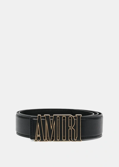 Amiri Men's Ma-buckle Leather Belt In Alabaster