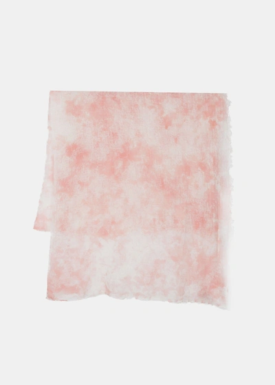 Avant Toi Distressed-effect Cashmere Scarf In Pink