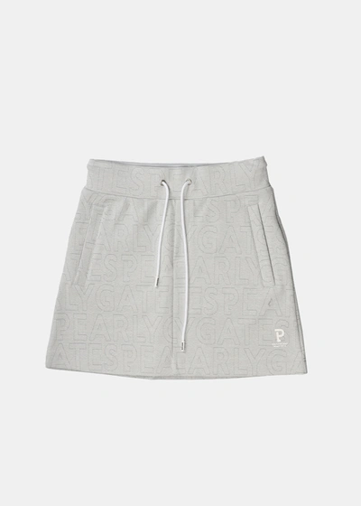 Pearly Gates Gray Short Skirt In Heather Gray