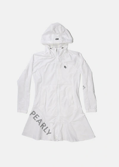 Pearly Gates White Texbrid Hoodie One-piece