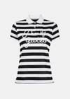 PEARLY GATES PEARLY GATES WHITE/NAVY STRIPED POLO SHIRT
