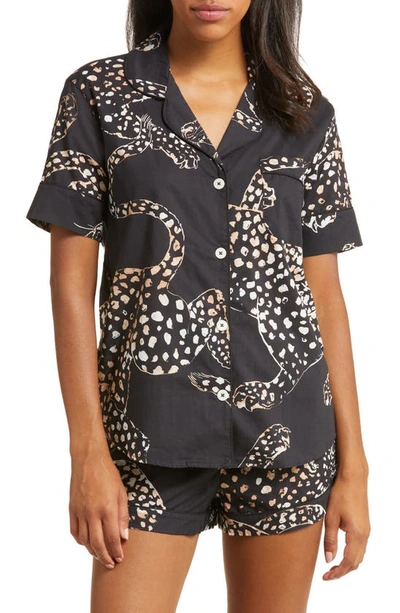 DESMOND & DEMPSEY DESMOND & DEMPSEY PRINT COTTON SHORT PAJAMAS