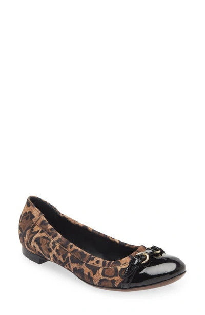 Agl Attilio Giusti Leombruni Women's Monika Keila Slip On Buckled Flats In Leopard