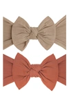 Baby Bling Babies' Headbands In Oak Clay