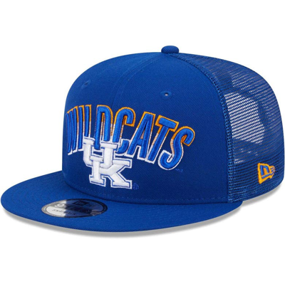 New Era Royal Kentucky Wildcats Grade Trucker 9fifty Snapback Hat