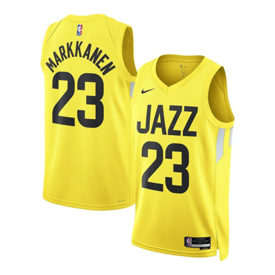 Nike Unisex  Lauri Markkanen Gold Utah Jazz Swingman Jersey