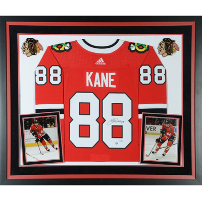 Fanatics Authentic Patrick Kane Chicago Blackhawks Deluxe Framed Autographed Red Adidas Authentic Jersey
