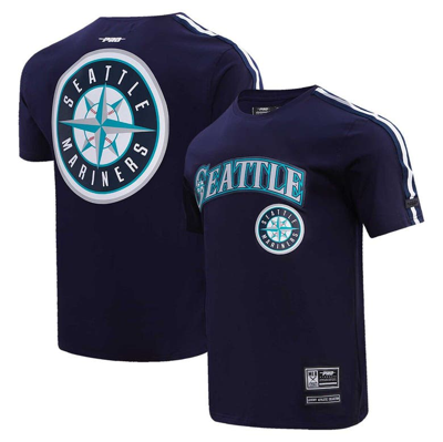 Pro Standard Men's  Navy, Seattle Mariners Taping T-shirt