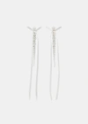Simone Rocha Bow-ribbon Drip Earrings In White