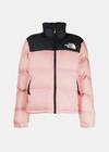The North Face 1996 Retro Nuptse Jacket In Pink-purple In Shady Rose/tnf Black