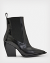 ALLSAINTS ALLSAINTS RIA POINTED LEATHER HEELED BOOTS,
