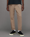 Allsaints Walde Mid-rise Skinny Chino Pants In Cacao Brown
