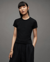 Allsaints Stevie Slim-fit Organic-cotton T-shirt In Black