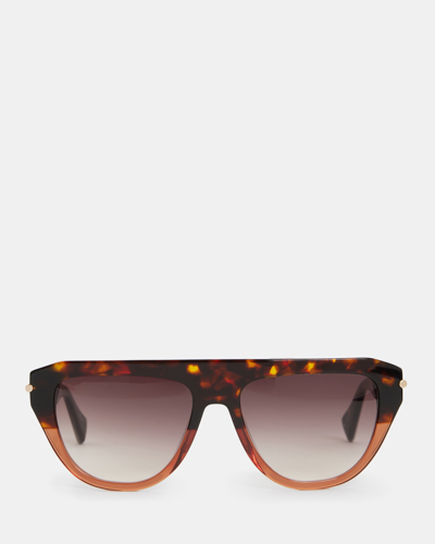 Allsaints Joy Sunglasses In Brown