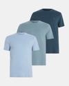 Allsaints Brace Tonic Pack Of Three Cotton-jersey T-shirts In Blue