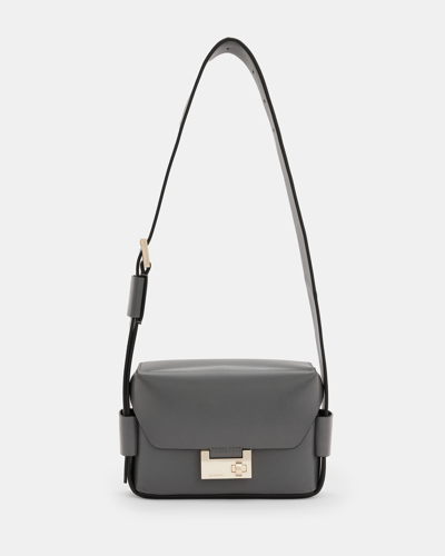 Allsaints Frankie 3-in-1 Leather Crossbody Bag In Grey