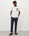 Allsaints Walde Mid-rise Skinny Chino Pants In Deep Sea Navy