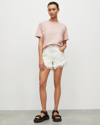 Allsaints Pippa Boyfriend Tee In Soft Pink