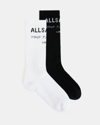 Allsaints Underground Socks 2 Pack In Black