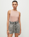 Allsaints Rina Crew Neck Sleeveless Tank Top In Pink