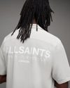 Allsaints Underground Oversized Short Sleeve Shirt In Clifftop Taupe
