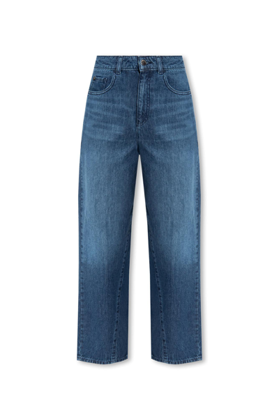 Emporio Armani Regular Fit Jeans In Denim Blu