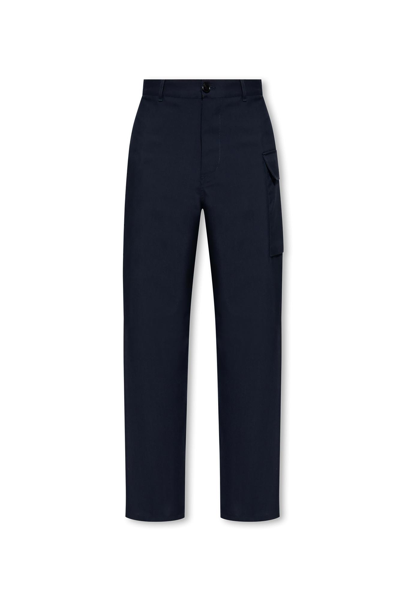 Marni Wool Trousers In Navy