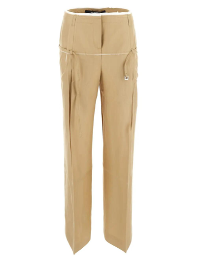Jacquemus Le Pantalon Criollo Tailored Trousers In Nude