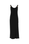 Versace Medusa Plaque Scoop Back Midi Dress