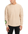 Barrow Distressed Intarsia-knit Logo Jumper In Neutrals