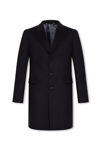 Paul Smith Mens Single-breasted Wool-cashmere Blend Coat In Blue