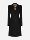 DOLCE & GABBANA WOOL AND CASHMERE SINGLE-BREASTED COAT