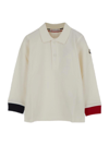 MONCLER BUTTON DETAILED LONG-SLEEVED POLO SHIRT