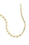 Madewell Mixed Chain Necklace In Pale Gold