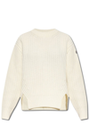 MONCLER MONCLER LOGO PATCH KNITTED SWEATER
