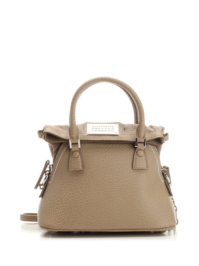 Maison Margiela 5ac Mini Tote Bag In Beige