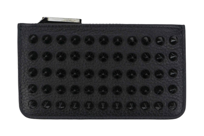 Christian Louboutin Stud Detailed Coin Wallet In Black