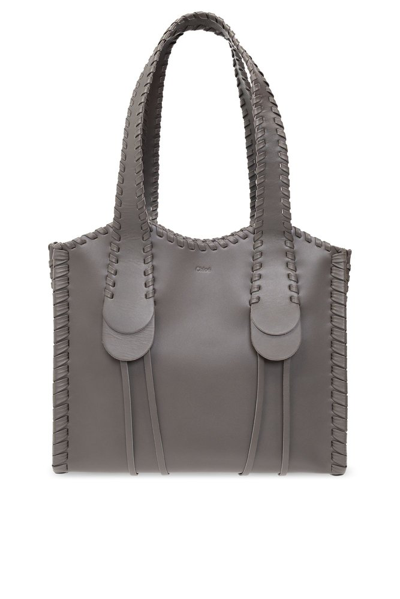 Chloé Mony Medium Tote Bag In Grey