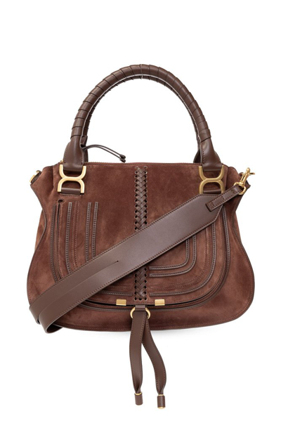 Chloé Marcie Medium Shoulder Bag In Brown