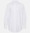 Alaïa Oversized Cotton Shirt In White