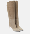 JIMMY CHOO ALIZZE 85 SUEDE KNEE-HIGH BOOTS