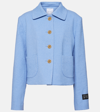 Patou Jacke Aus Baumwolle Und Leinen In Blue