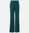 Joseph Morissey Stretch-wool Twill Straight-leg Pants In Green