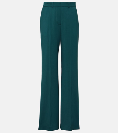 Joseph Morissey High-rise Stretch Wool Pants In Dark Teal